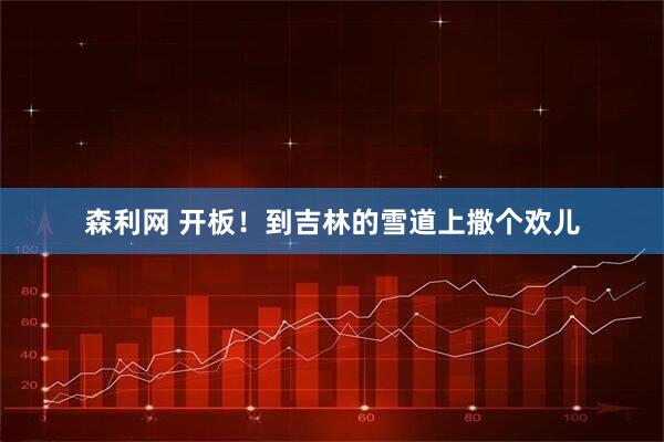 森利网 开板！到吉林的雪道上撒个欢儿